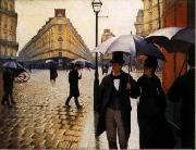 Gustave Caillebotte Paris Street, Rainy Weather painting